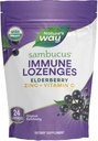 Nature's Way Sambucus Immune Lozenges, çinko + Vitamin C, Black Elderberry Extract, USDA Sertifikalı Organik, Original Berry Flavored, 24 Lozenges (Pazarlama May Vary)