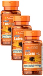Puritan's Pride Lutein 40 Mg με ζεαξανθίνη, βοηθά στην υποστήριξη της υγείας των ματιών*, Whole Bean, 60 Ct, (πακέτο των 3)
