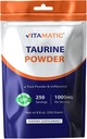 Vitamatic Pure Taurine 1000mg 250 Μερίδες - Μη ΓΤΟ, Χωρίς γλουτένη