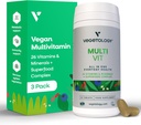 MultiVitamin Supplement, Vegan Multivitamins, 26 Βιταμίνη & Ορυκτά για Μεταβολική & Ανοσολογική Υποστήριξη – Πολυβιταμίνη για Γυναίκες & Άνδρες (3 Pack)