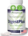 DigestPlus Digestive Enzymes - Plant-Based Enzymes for Digestion Support, Helps Reduce Bloating & Gas - Pure Enzyme Formula for Nutrient Abors - Digestion Supplement, 180 Capsules