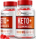 NutraRize (Pack of 2 Rapid Charge Keto + ACV Gummies to Support Συνολική Υγεία, Όλα τα φυσικά μηλίτη μηλίτη ξύδι, Keto Plus ACV Gummy Formula, Gomitas Review (120 Gummies)