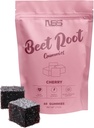 Melant Root Gummies with Cherry Flavor, Beet Chewables with included Grape Seed Extract - Natural Color & Flavor - Beetroot Chews for Workout, Health and Wellness - 60 Beet Gummies