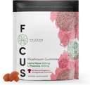 Halceon Wellness Mushroom Gummies - Lion's Mane Mushroom και L-Theanine Συμπλήρωμα για την Εγκεφαλική Υγεία - Nootropic Mushroom Supplement - Non-GMO Lion Mane Mushroom Gummies for Focus - 60 Count