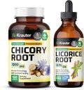 BIO KRAUTER Chicory Root 100 Κάψουλες & Licorice Root Tincture 4 Fl. Oz.