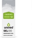 Unived Gel 100 - Vegan Energy Gel Endurance Athletes Runners & Cyclists - 100kcal - Salted Lime - 6 Paket