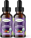 Phytoral Organic Ashwagandha Liquid Drops for Yetişkinler - Potent Liquid Ashwagandha Root Extract for Energy and Mood Support - Tincture Vegan Non-GMO Gluten & Alkol Özgür (240 Hizmet)