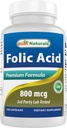 En İyi Doğal Folic Asit 800 mcg 240 Capsules