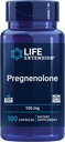 Life Extension Pregnenolone - Hormon Dengesi Sağlıklı Hormon Seviyeleri, 100 mg - Hormon Dengesi, Memory, Focus, Cognitive Health - Gluten-Free, Non-GMO, 100 Capsules