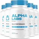 (5 Pack) Alpha Labs, Alpha Labs Κάψουλες, AlphaLabs, Alfa Labs, Alpha Labs Max Performance, Advanced Formula, Alpha Labs, Alpha Strenght Labs, Alpha Lab, Alfa Labs Κάψουλες, 300 Κάψουλες για 5 Μήνες