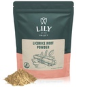 Lily of the Valley Licorice/Licorice Root Powder - Ground Mulethi Πηγή από την Ινδία - Φυσικό γλυκαντικό - Vegan & Gluten-free - Συσκευασία σε Resealable Pouch (16oz, 453g)
