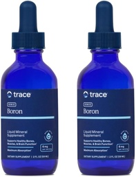 Trace Minerals Ionic Boron - Συμπλήρωμα υγρού ιωνικού βόριου για την καθημερινή υποστήριξη υγείας - Οστική, μυϊκή και συνδετική υποστήριξη ιστού - Υγιεινό mindset - Vegan & Gluten-Free - 2 fl oz (96 εξυπηρετούν, 2 πακέτο)