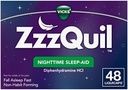 ZzzQuil, Nighttime Sleep Aid LiquiCaps, 25 mg Diphenhydramine HCl, No. 1 Sleep-Aid Brand, Non-Habit Forming, Fall Asleep Fast, 48 Count
