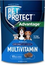 Pet Dog Multivitamin'u koruyor, Vet-Formated DVM Daily Soft Chews, Supports Ongoing Health & Wellness, Chicken-Flavor (60 Count)