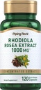 Piping Rock Rhodiola Rosea Extract Supplement | 1000 mg | 120 Capsules | Interd Herbal Root | Non-GMO, Gluten Free