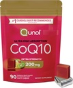 Qunol CoQ10 200 mg Soft Chews, Ekstra Güçlü ve Ultra Yüksek Abhidrasyon Coenzyme Q10 Supplement, #1 Cardiologist Kalp Sağlığı için Tamamlandı, 90 Kont