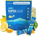 Nello Supercalm Drink Mix - Ashwagandha KSM 66, Magnezyum Glycinate & L-Theanine Supplement, Vitamin D3 - Ashwagandha Root Extract - Focus and Relaxation Support (20 Travel Packets) - Lemon Lime Lime