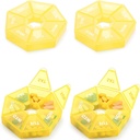 Haftalık Pill Organizer Büyük 7 Gün Pill Box Organizer Günlük Tıp Vakasını Vitamin Balık Yağı Pills Supplements Arthritis Friendly