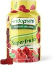 MyVIDAPURE Amazing Superproducts Star Gummies Vitamins A,C,E, çinko, Acai Berry, Acerola, Goji, Beet Root, Strawberry, Gooseberry. Raspberry Watermelon Flavor. Non-GMO, Gluten Free, Vegan 60 Gummies