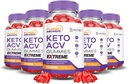 (5 Pack) Turbo Ripped Keto ACV Gummies Extreme 2000MG Turbo Ripped Chem Gummies Apple Cider Vinegar Formulated with Pomegranate Beet Juice B12 Vegan Non GMO 300 Gummys