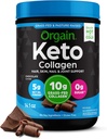 Orgain Keto Collagen Protein Powder, Chocolate - 10g Grass Fed Hydrolyzed Collagen Peptides for Women & Men, Type I & III, 5g MCT Oil - Hair, Skin, Nail, & Joint Support, Non-GMO, Gluten Free - 0,88lb