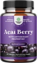 Natures Craft Acai Berry Antioksi Support Kilo Kaybı Kadınlar ve Erkekler için Tamam - Vitaminler Mineraller Antioksi Formula Destekleri Immune Sistemi ve Enerji Bilişsel Sağlığı - 60 Hizmet