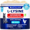 L-Lysine για γάτες - Lysine Powder Supplement - 900mg/serving - Immune Support for Cats & Kittens - Sneezing, Runny Nose, Squinting, Watery Eyes, Cold, Eye Function, αναπνευστική υγεία - με Taurin
