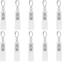 Flutesan 10 Pieces Hearing Aid Battery Case 312 Hearing Aid Batteries Caddy Hearing Aid Amplifier Storage Box Plastic Battery Holder Portable Travel Case Pocket Carry Box with Keychain