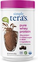 Sadece tera'nın Pure Whey Protein Tozu - Dark Chocolate Clean protein Toz, Grass Fed Whey Protein Tozu Yapay Tatlıcılar olmadan Temiz Etiket, Non-GMO, Kosher, rBGH-Free - 24 Oz