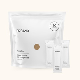 ProMix Διατροφή Creatine Μονοένυδρες ταξιδιωτικές συσκευασίες, 5g μικρονισμένης καθαρής δημιουργίας για άνδρες και γυναίκες, υποστηρίζει την ανάπτυξη των μυών & την αποκατάσταση, Vegan - 30 Υπηρεσίες