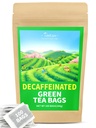 TeeLux Decaf Yeşil Çay Çanta, Pure Decaffeinated Green Tea, Super Antioxy, 100 Kont Tea Bag for Hot & Iced Tea Bag