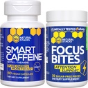NATURAL STACKS Smart Caffeine + Focus Bites Sche - Caffeine & Paraxanthine Supplements - Supports Energy & Focus* - No Jitters or Crash - 90 Pieces