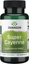 Swanson Super Cayenne - με Ginger Rhizome, Hawthorn Berry & Lecithin 100 Veg Caps