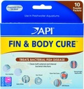 API 2 Fin ve Vücut Cure Freshwater Balık İlaç Tozu Bakteriyel Hastalıklar Tedavi, Vücut Slime, Eye Cloud, Fin ve Tail Rot ve Gill Disease (10-Count) (2 öğe)