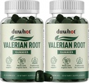 Valerian Root Gummy, Organik Valerian Root for Sleep & Stress Relief, Chamomile Flower ile Yetişkinler, Çocuklar-Friendly, Apple Flavor, 120 Konts