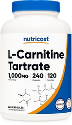 Θρεπτικό Ν-καρνιτίνης 1,000mg, 240 κάψουλες - 500mg ανά καψάκιο, 120 μερίδες