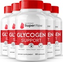 Super Flow Glycogen Support, Super Flow Glyco Optimizer Caps, Glycogen Super Flow, SuperFlow Glycogen Support Pills, SuperFlow Glycogen Support Reviews, Blood Support Formula Supplement (5 Pack)