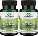 Swanson Black Raspberry - συμπλήρωμα βοτάνων Προώθηση Συνολική υποστήριξη ευεξίας - Φυσική πηγή φλαβονοειδών & βιταμίνης C - (60 κάψουλες, 425mg έκαστο) (2 Pack)