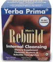 Yerba Prima Cleanse Men Rebuild Kit - 30 Günlük İç Temizler Erkek için Tasarlanmış Supplements - Prostate & Colon Health - Kidney & Liver - Natural Herbal Psyllium Fiber, Aloe Vera, Milk Butle Tohum