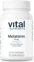 Vital Nutrients Melatonin 10mg | Vegan | Vücut Doğal Uyku Döngüsünü Desteklemek için Uyku Tamamı* | Gluten, Süt, Soy Free | 60 Capsules