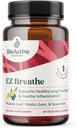 BIOACTIVE NUTRIENTS EZ Breathe - 60 Capsules - Muellein Leaf, Bromelain ve Spearmint Supplement - Destekler Genel Sağlık