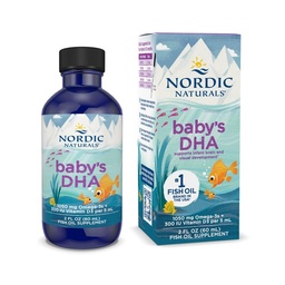 Σκανδιναβικά φυσικά DHA του μωρού, Unflavored - 2 oz - 1050 mg Omega-3 + 300 IU Βιταμίνη D3 - Υποστηρίζει τον εγκέφαλο, την όραση και την ανάπτυξη του νευρικού συστήματος στα μωρά - μη-GMO - Υπηρεσίες Μαΐου Vary