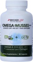 Bricker Labs Omega Cyclo - Mussel Plus UC-II, Premium NZ Green Lipped Mussel Plus UC-II Undenatured Type II Collagen, The Ultimate Joint Health and Comfort, 90 Capsules