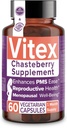 Intimate Rose Vitex Chasteberry Supplement for Women, 1000 mg - Chaste Tree Berry for Hormon Dengesi, Fertness & PMS Support, Regulate Cycles - 60 Capsules