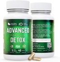 Advanced Detox Cleanse, Natural Detox & Cleanse with Milk Thistle, Licorice Powder, and More, Body Cleanse Detox for Women and Men, 42 Κάψουλες