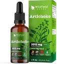 Artichoke Leaf Extract Liquid Drops 2000 mg (Cynara scolymus L.) Herbal Supplement Absorbs Capsules, 1 Ay Supply, 84 Hizmet, Alkol Özgür Tincture - 2 Oz, 1 Paket