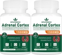 11-in-1 Adrenal Support Supplement, Cortisol Supplement with Pantothenic Acid and Ashwagandha - Sağlıklı Adrenal Fonksiyonlar, Enerji ve Rahatlama - 120 Capsules