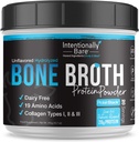 Amaçlı olarak Bare Bone Broth protein Toz Unflavored - Grass Fed Protein Toz Multi Collagen, Tip 1 2 ve 3 - Süt Free Bone Broth Toz Skin, Gut ve Ortak - 20 Hizmetler