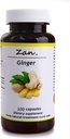 Hekma Center Pure Ginger Root - Zingiber Officinalis - 100 Capsules Nausea - Vegan