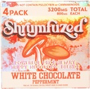 Perrietary Nootropic Gummy 3200 mg - Lion's Mane, Reishi, Chaga ve Cordycep Nootropic Tripe Mushroom Mix (4, White Chocolate Peppermint)